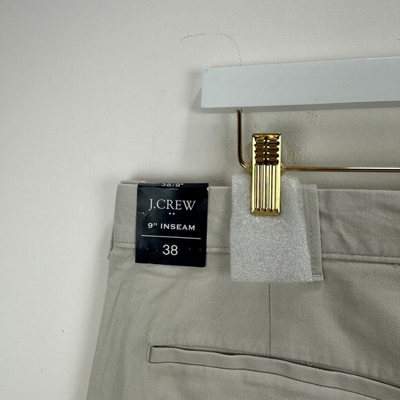 J.Crew 9" Flex Chino Short Mens Stone Beige Classic Preppy Coastal Size 38 NWT - Picture 12 of 14